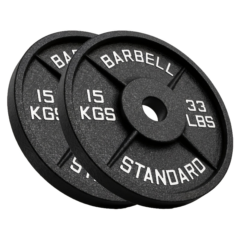 Image of 2-pack Cast Iron Barbell Plates, In 2 X 10 Kg/ 2 X 15 Kg/ 2 X 20 Kg Sizes, 50mm Bore, 3cm Thickness, Suitable For Gyms, Home Use, And Exercise