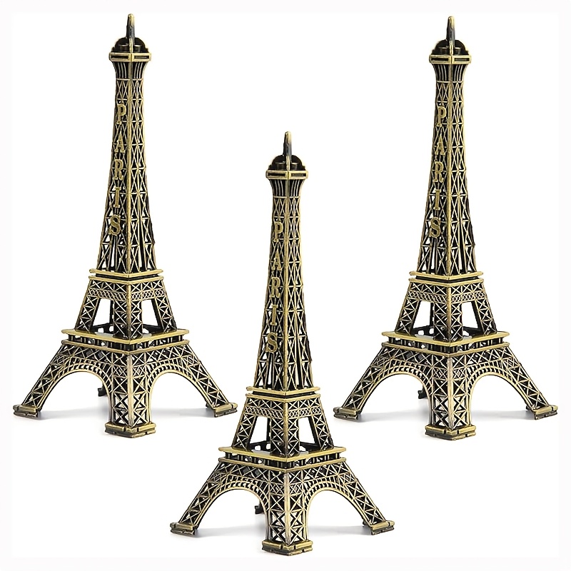 TEMU 3pcs Tower Model Metal Crafts Living Room Study Home Decoration Valentine's Day Gift