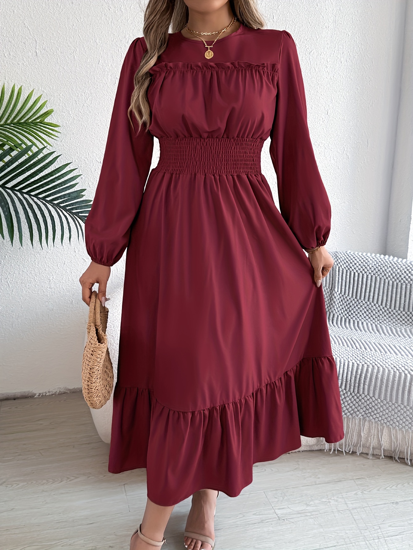 mesh long sleeve ruched dress Moda Glam Mirage Sheer Ruched Dress