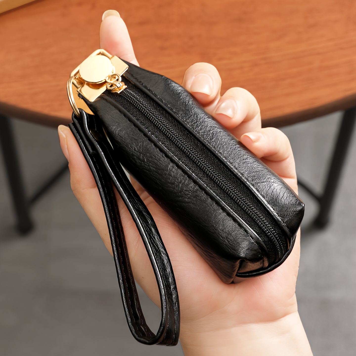 TEMU High Quality Multifunctional Key Holder Case - 2-in-1 Suitable For Car Keys, Earphones & Lipstick Storage | Portable Coin Purse & Case Holder |