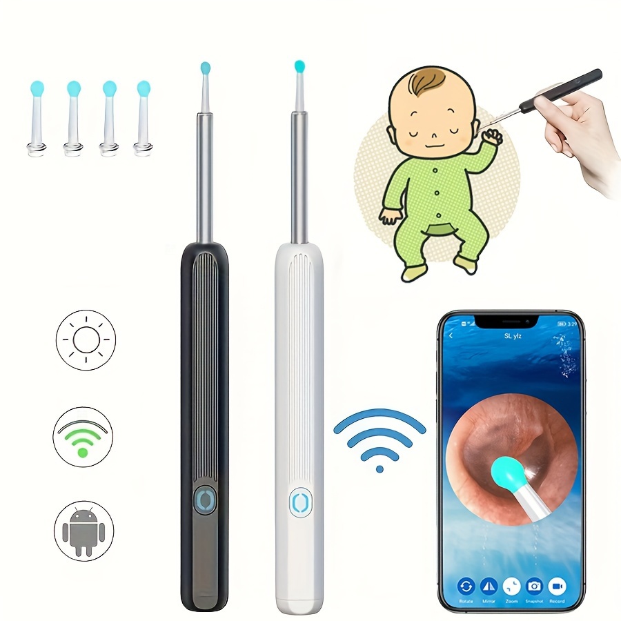 

Earwax Removal Tool, With High-resolution , 360° Angle Of View And 6 Led Lights, Allow You To See Every Corner Of Your Canal Clearly, Easy To Use