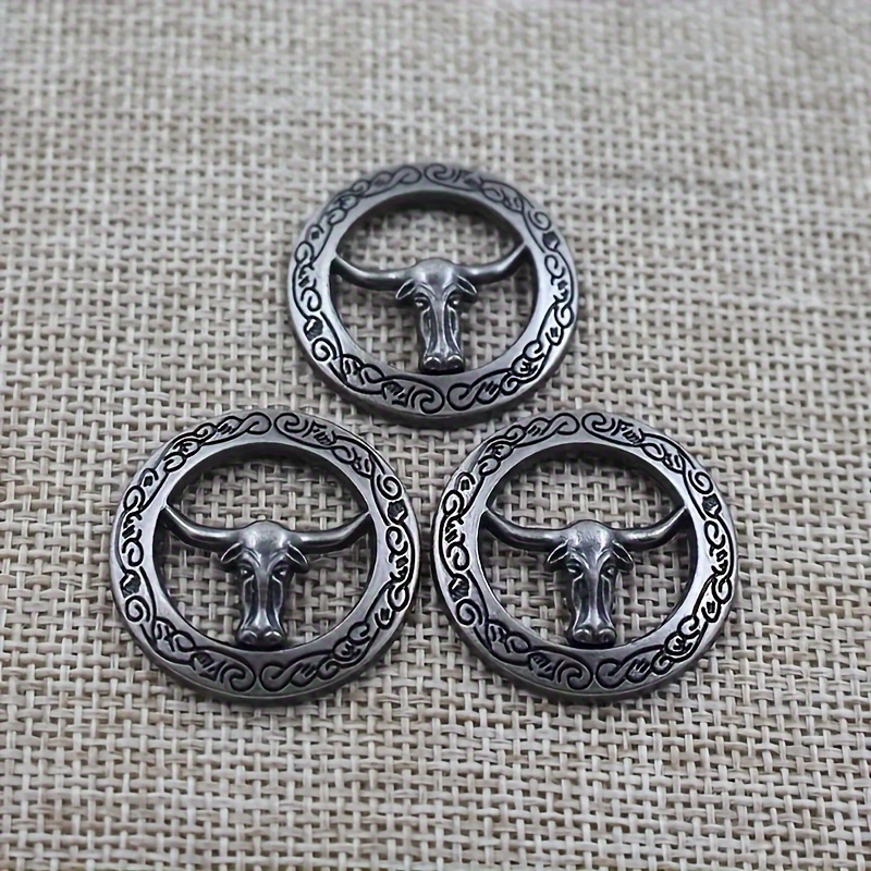 

3pcs Animal Pattern Buckle, Retro Bag Buckle, Clothing Buckle For Men