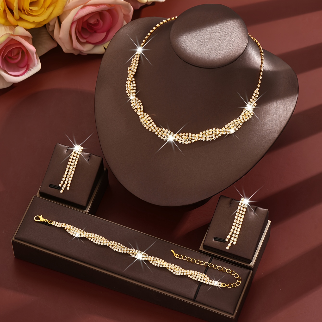 Wavy Curve Multi-Layer Jewellery Set, Unique Style
