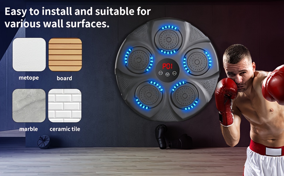  boxing machine boxing training punching equipment wall mounted boxing machine smart boxing target workout machine details 1