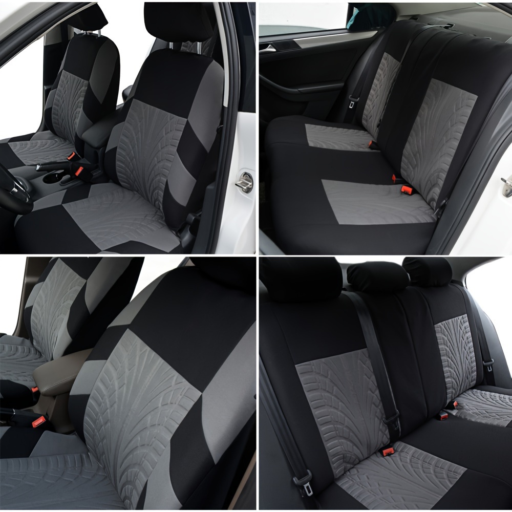 

Car Seat Covers Set Universal Fit Most Car Covers With Tire Track Detail