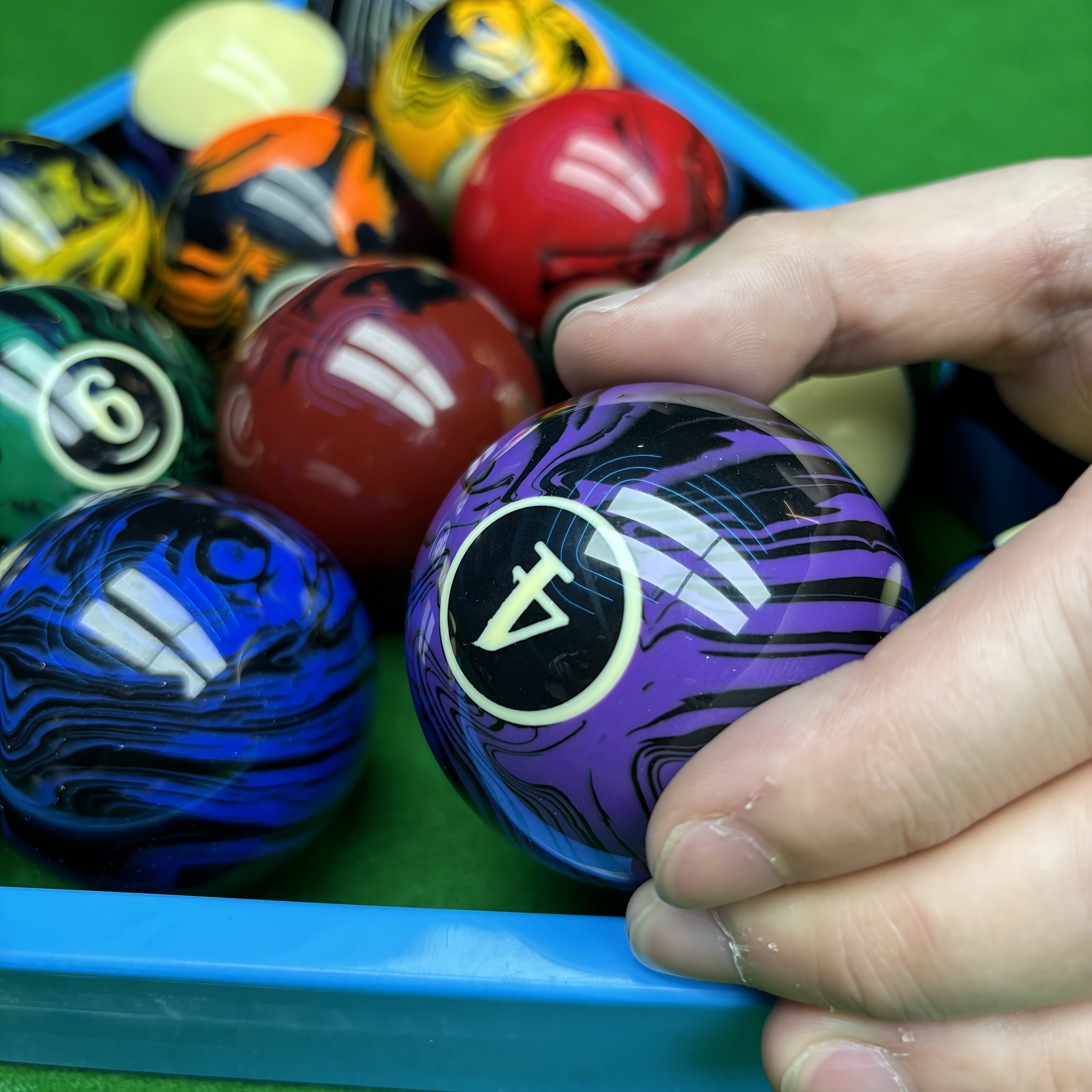Precision Pool Rack Magic Rack Pool Ball Set - 6 Pack Of Film Sheets ...