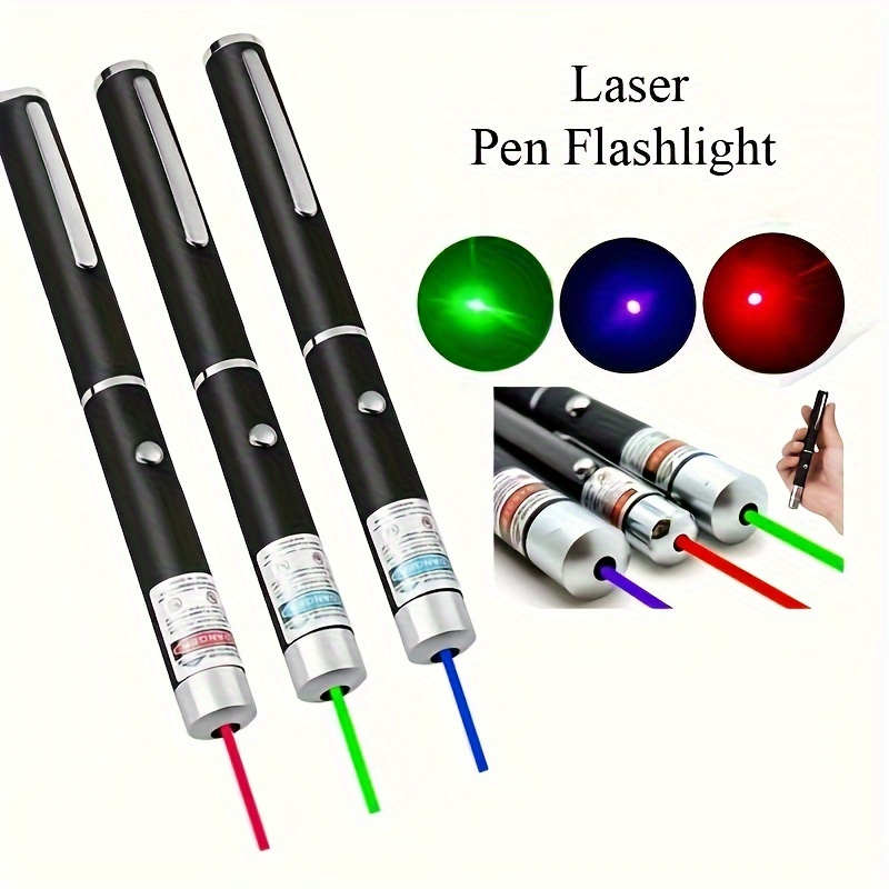 Penna laser multifunzione 3-in-1 1500mW blu e verde e rossa con