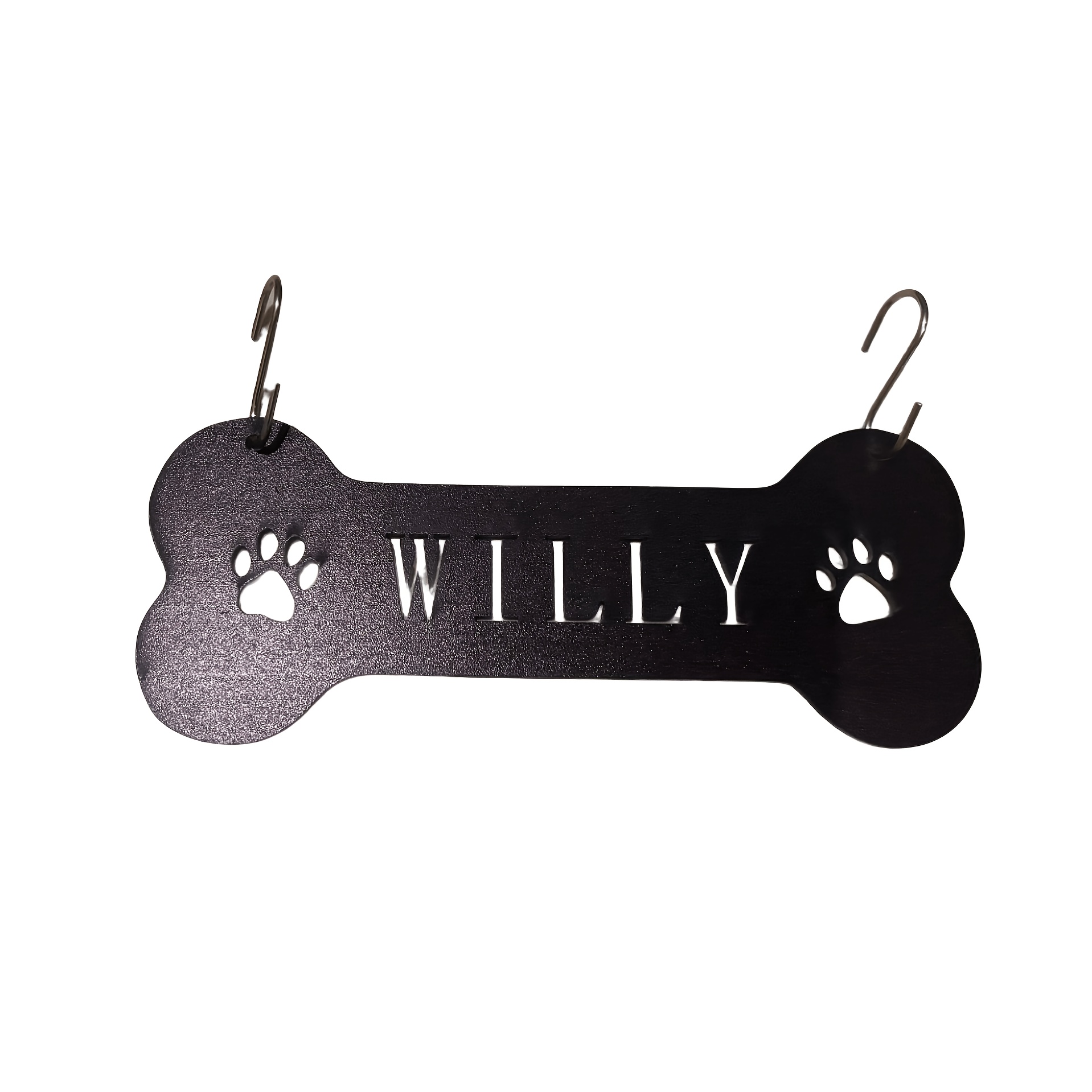 TEMU Personalized Acrylic Tag - Custom Pet Nameplate With Your Dog' Name & Initials, Suitable For Crates, Kennels, Home Walls - Rustic Decor Gift For