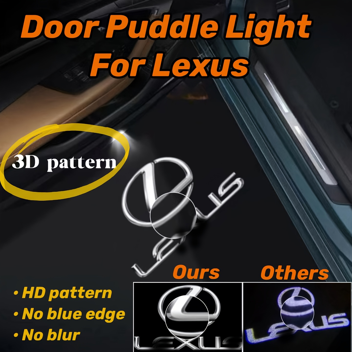 

For Lexus, 3d Pattern, 12v Room Electrical, Compatible With Es, Gs, Rx, Nx, Is, Lx, Gx Models, With No Battery Required For Vehicle