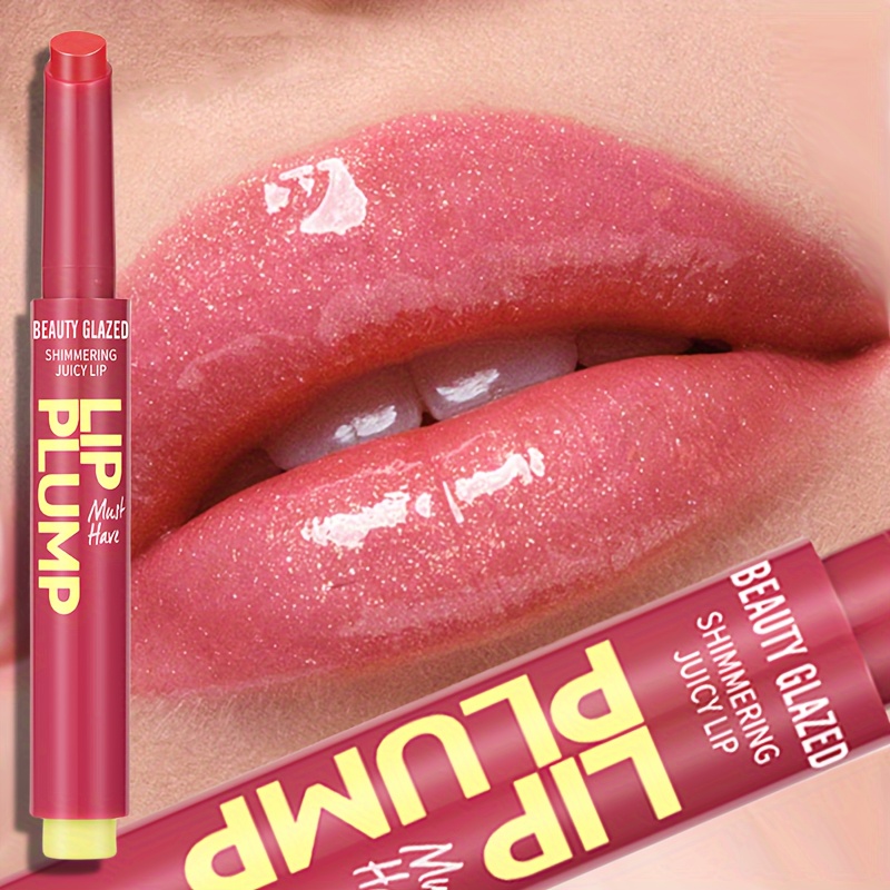 

dewy" Shimmer Lipstick,waterproof Plumping Lip Gloss,shimmery Glossy Finish,hydrating,long Lasting,non-stick Cup Lip Makeup,high Shine For Plumper Looking Lips,confectionary Plant Squalane