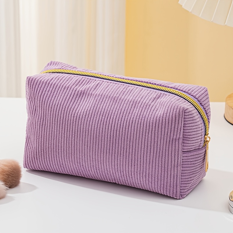 TEMU Estuche de papelería bordado personalizado y organizador de viaje con , neceser de , bolsa de cosméticos minimalista de gran capacidad, nochetón