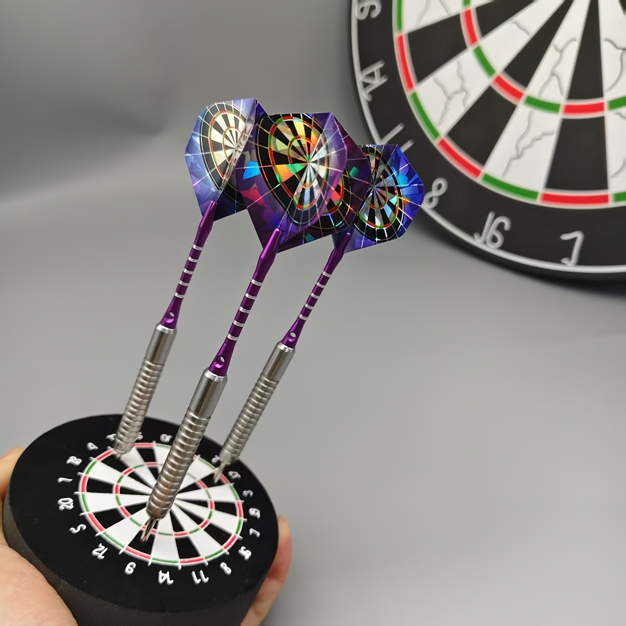 Professionele Dartset met Stalen Punt, met 3 Darts van 21 Gram, Vliegers, Geribbelde Aluminium Schachten, Beschermer/1 stuks IJzeren Doos Set
