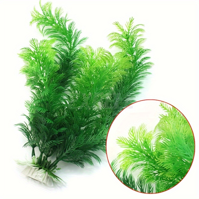 

1pc Herbe d'Eau Artificielle Verte - Décoration de Plante d'Aquarium en PVC Réaliste, Accessoire de Paysage de Réservoir de Poissons Luxuriant avec Naturel, Accessoires d'Aquarium