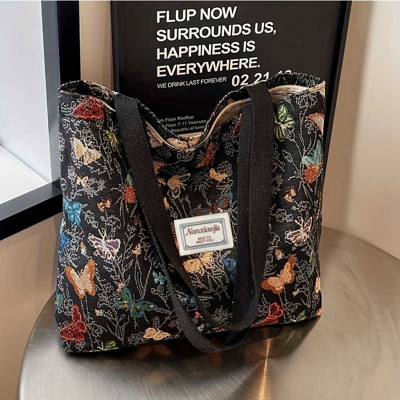 Image of 1pc Fashion Large Women's Tote Bag - Spacious Shoulder Handbag With Zipper Closure, Stylish Solid Color, Suitable For Work And School Use