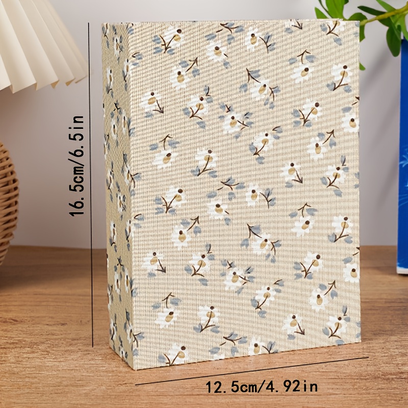 TEMU Small Photo Album 6 Inch Standard 4x6, 4r, 50 Pages For 100 Photos, Double-sided, Baby Photo Album, Sweet And Cute Album, Fabric Cover Album,