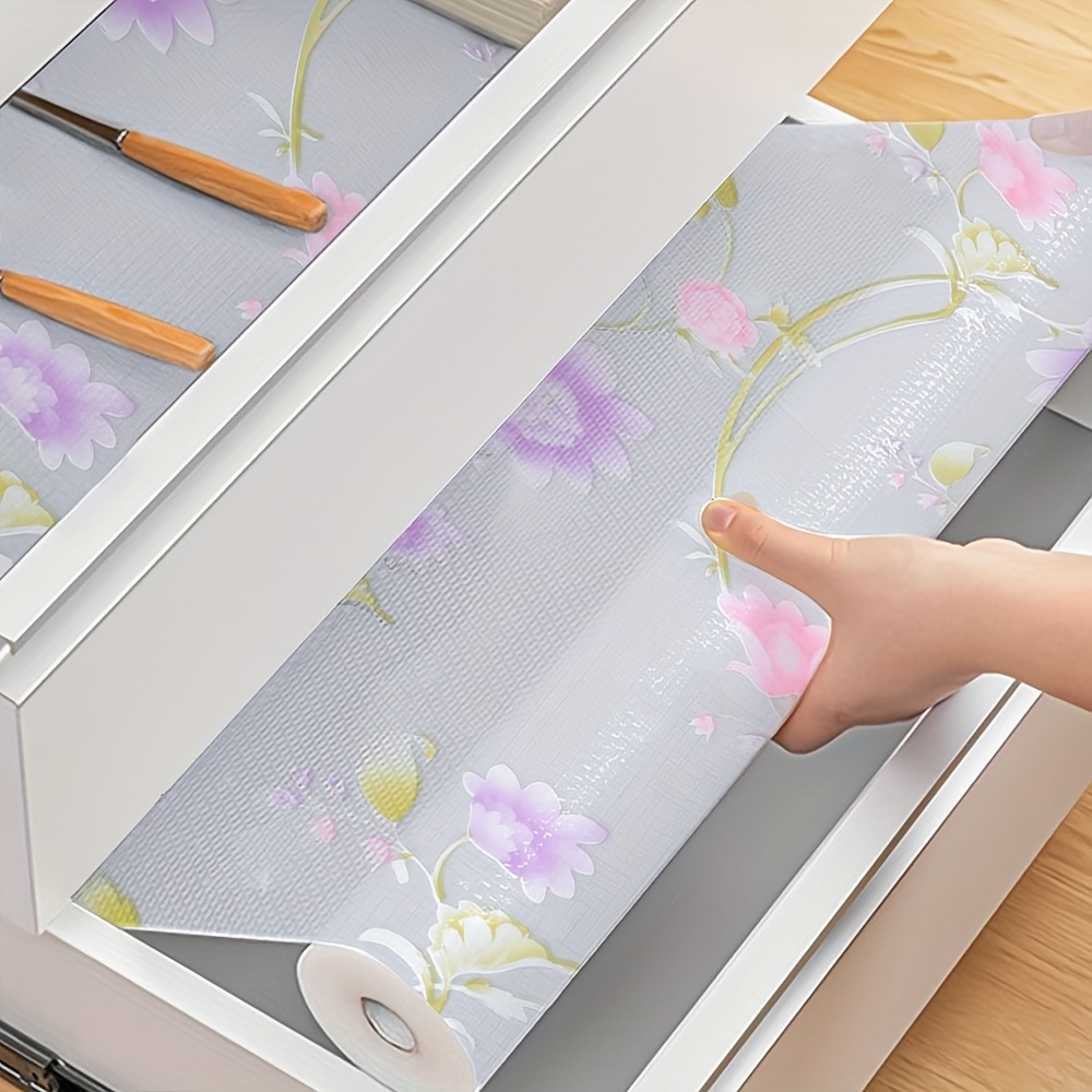 E-shop 1 Packung Blumenregalbodenbelag Rutschfest Wasserdicht Ölbeständig Schubladematte, Mehrzweck Küchenschrankbodenbelag, Tischunterzetzen