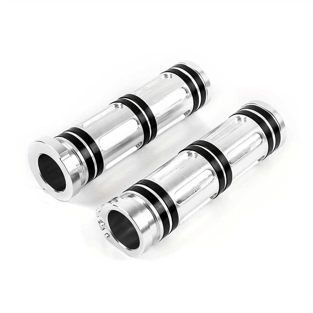 TEMU 2pcs Motorcycle 1 Inch 25mm Handlebar Cnc Hand Grips For Xl 883 1200 Touring Vrsc