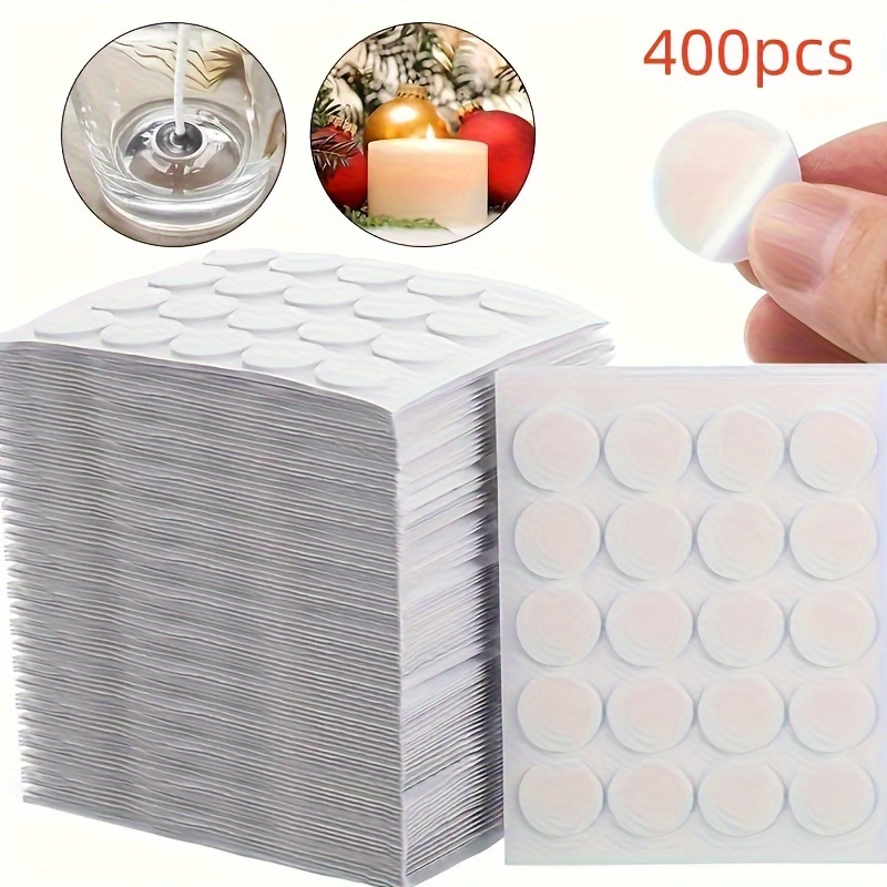 TEMU 400pcs -to-use High-temperature Wicks - Adhesive, Double-sided For Safe Diy Making - For Christmas, Thanksgiving & Mother's Day Decor