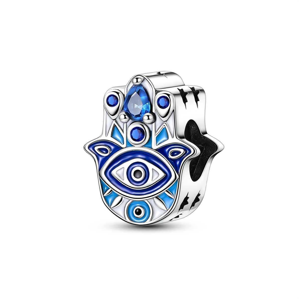 Handmade Jewelry Craft with Silver Plated Guardian Hand Charms