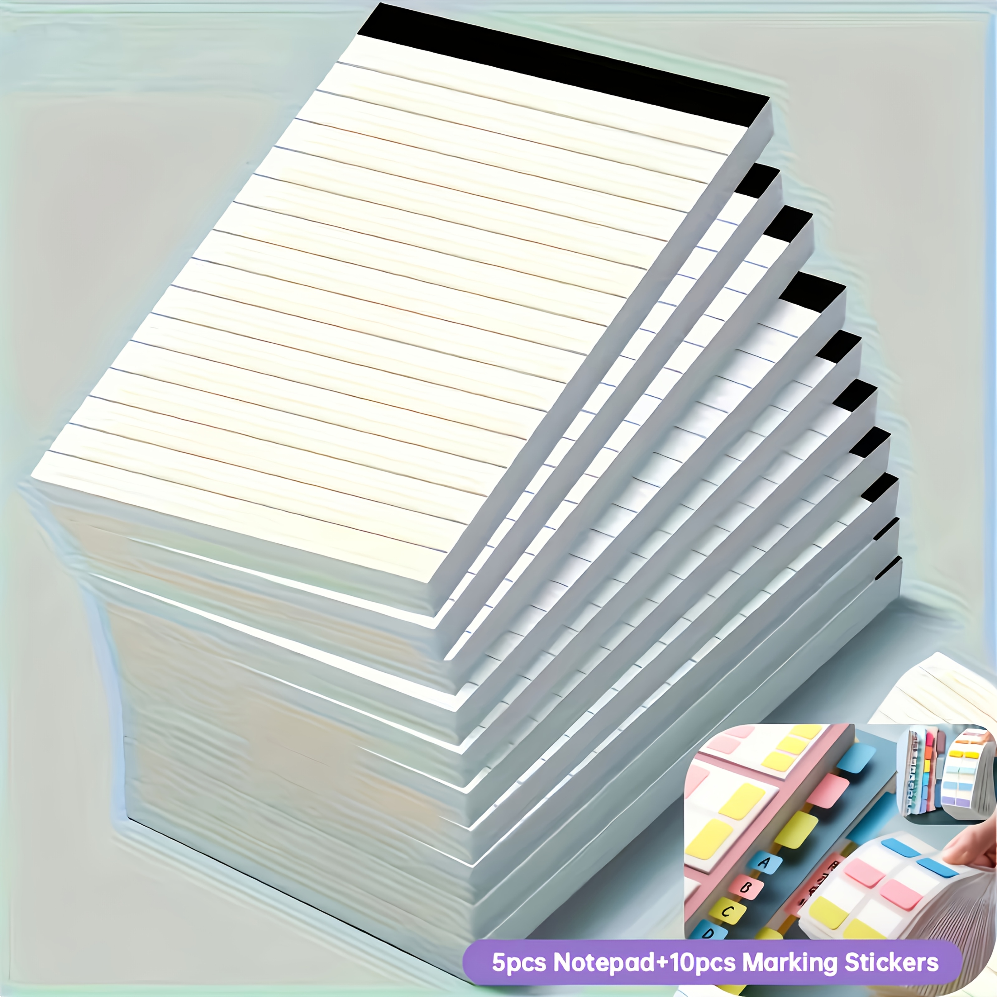 TEMU 15pcs Pieces Set White Lined Notebooks, 3x5 Inches, Each - School, Office, And Back To School Supplies, School Notebooks | Notebooks | Smooth