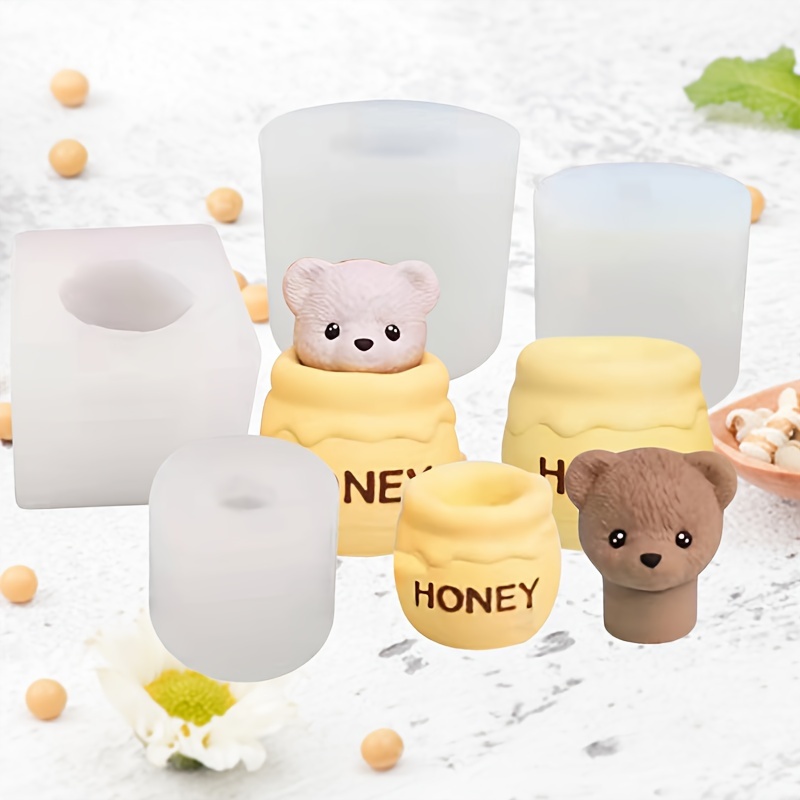 

Fantasy Teddy Bear Honey Jar Silicone Mold For Candle Making - 3.5cm X 3.7cm X 1.37in