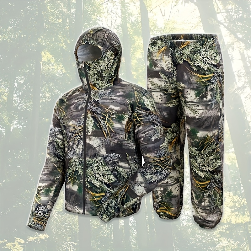 hunting camouflage clothing, bird-watching suits, fishing suits, lightweight and breathable mosquito-proof hunting clothing, and sun-protective clothing are suitable for hunting, fishing, outdoor bird-watching, and photography. 0