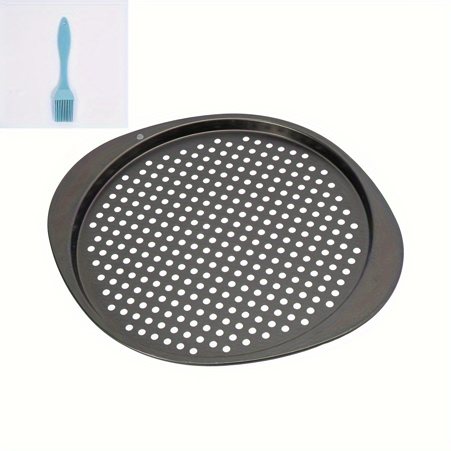 Non stick Perforated Pizza Pan Handle Oven Safe Carbon Steel Temu