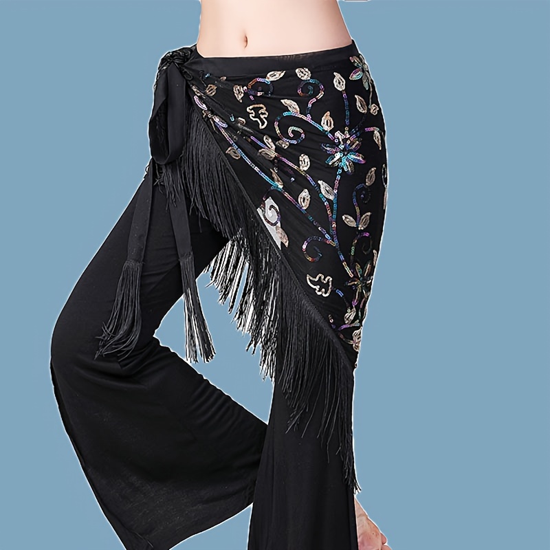 single piece dance belt belly dance latin dance featuring - Temu display picture 3
