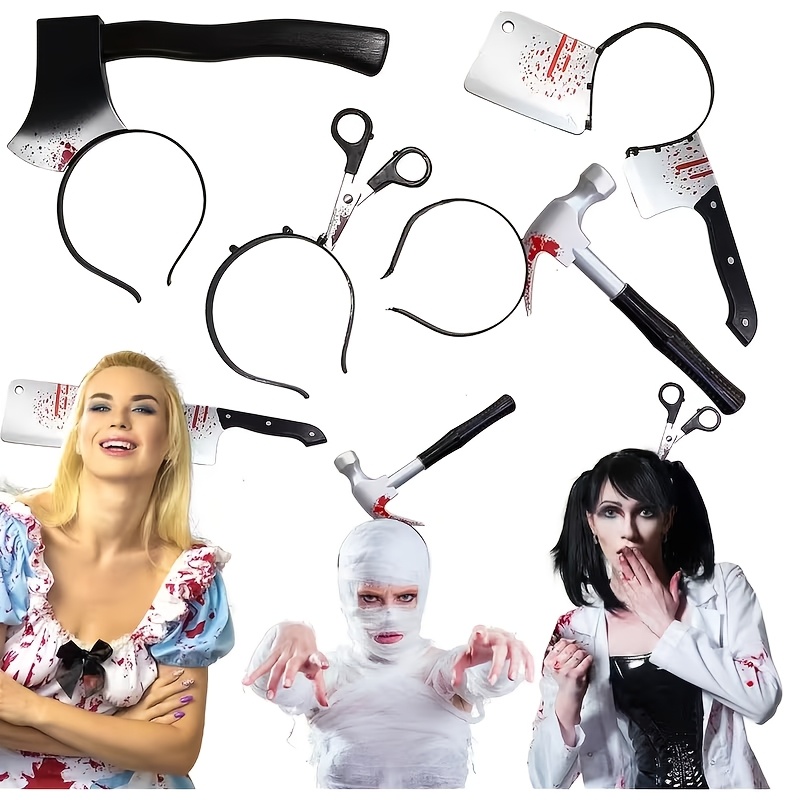 2pcs Garlic Axe Headband Costume Accessory for Halloween Parties