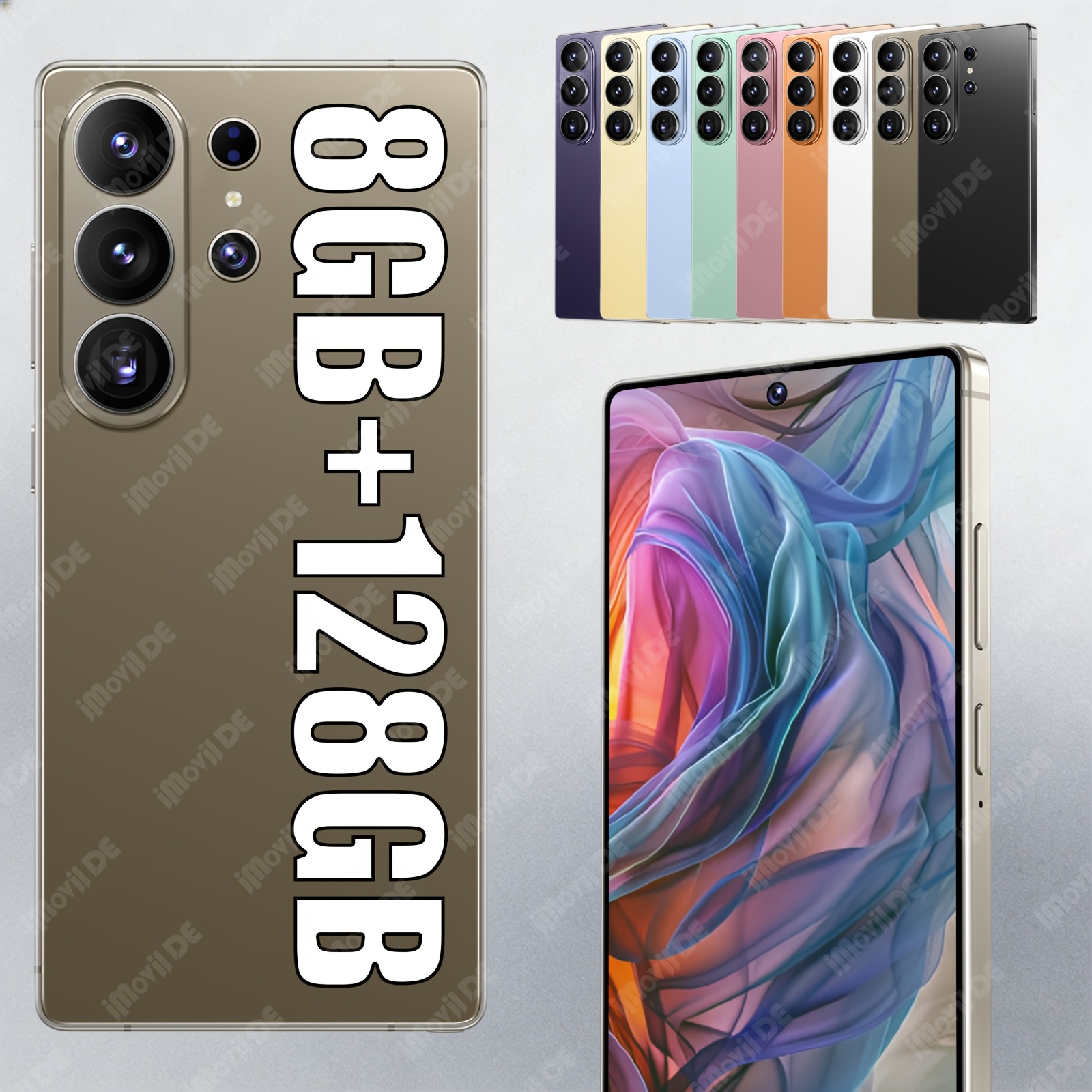 128gb Ultra Unlocked 5g Phone 6.8" Hd Display 8gb 128gb Rom, , , Built-, Type-c Fast Charge, Professional Camera, Gps, Wi-fi, Including Protective Case, Screen Protector, Headphones, Data Cable