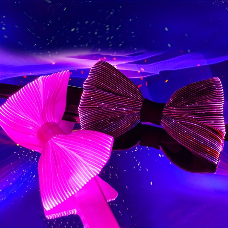 purple sparkly bow tie