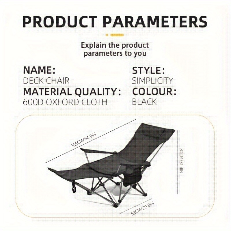 foldable outdoor foldable camping bed recliner chair for adults 