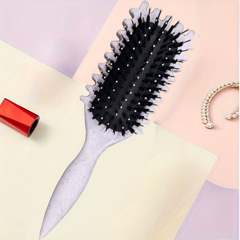Sourcing Map Haarbürste – Pink, Rund, Für Lockiges Haar, 17,6 Cm Länge