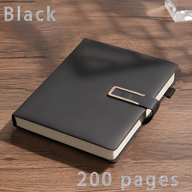 1pc Vintage A5 Leather Notebook with Pen Holder and Bookmark - Durable Soft Cover Journal for Business Meetings and Academic Use