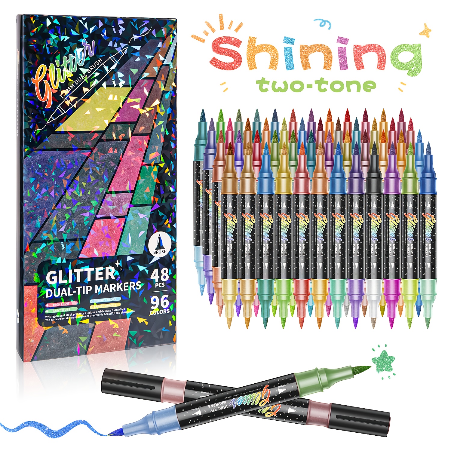 glitter marker sold on Temu United States