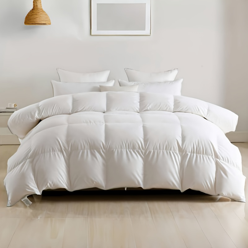 

Ultra Soft Lightweight Duvet Insert, Cooling Thin Summer Down Comforter, All Season Hotel Style Fluffy Duvet Inserts, 100% Cotton Cover, 5% Down + 95% Feather