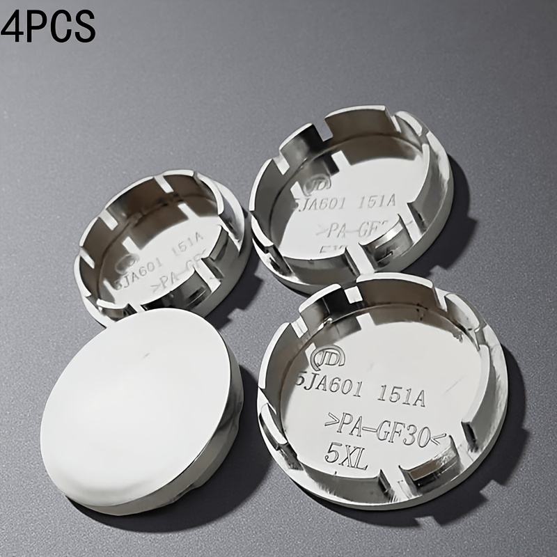 TEMU 4pcs Abs Wheel Center Caps | Compatible With Modified Vehicles | Universal Fit, Blank Area Uv Engraved 26 Letter Emblem, Wheel Modification