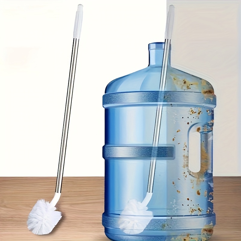 Cleaning Brush Long Handle Cleaning Brush | Flexible, Replaceable Head, Ergonomic Handle, Durable - Ideal For Cleaning Buckets And Bottles, Home Use