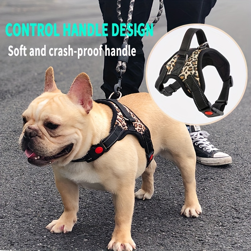 

Reflective No-pull Dog Harness - Soft Control Handle, Crash Proof, Comfortable Cushion, Breathable Polyester, Hand Wash Only