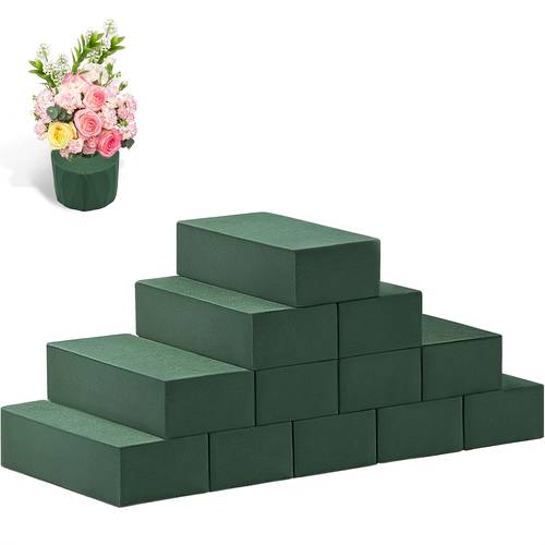 a set of 12 high density floral bricks 11 7 5 4cm 4 33 2 95 1 57inch rectangular blocks ideal for flower shops and arrangements bouquets and floral decorations for birthdays weddings and parties flower