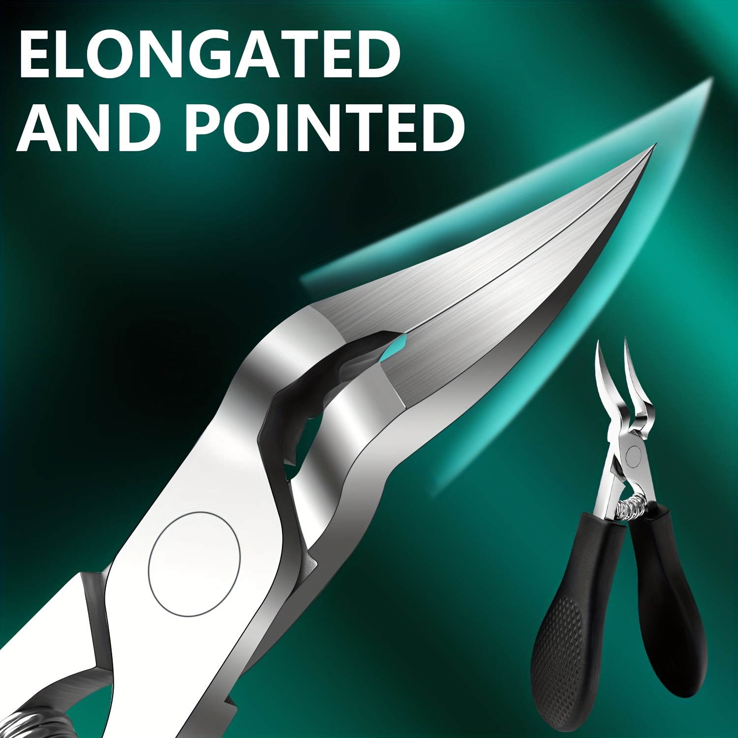 stainless steel nail clipper with   built in nail care tool for adults and seniors with thick hard nails unisex suitable for the elderly stainless steel material sharp   toenail care tool