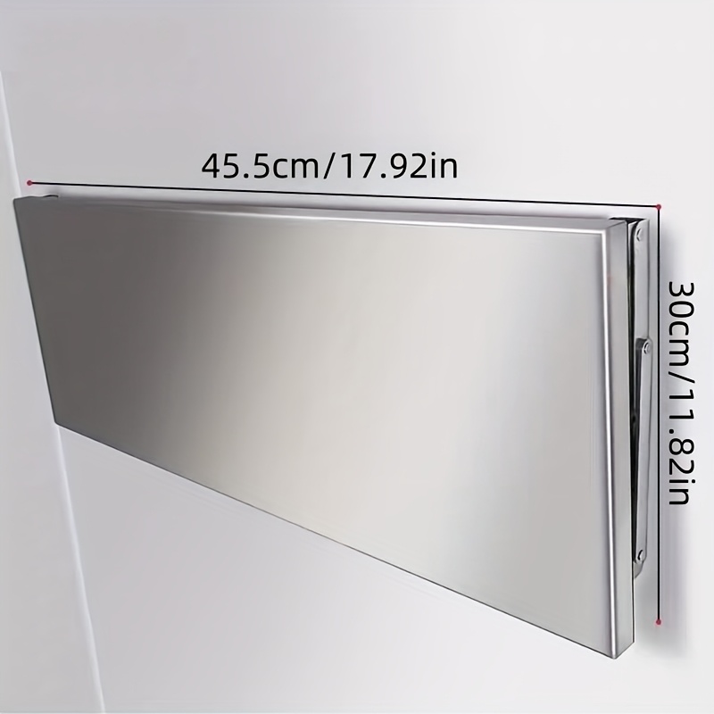 Foldable Stainless Steel Kitchen Wall-mounted Storage Rack Wall Punching Hanging Folding Bracket, Extended Countertop Household Punching Bracket, Used In Kitchen, Study, Bedroom, Utility Racks