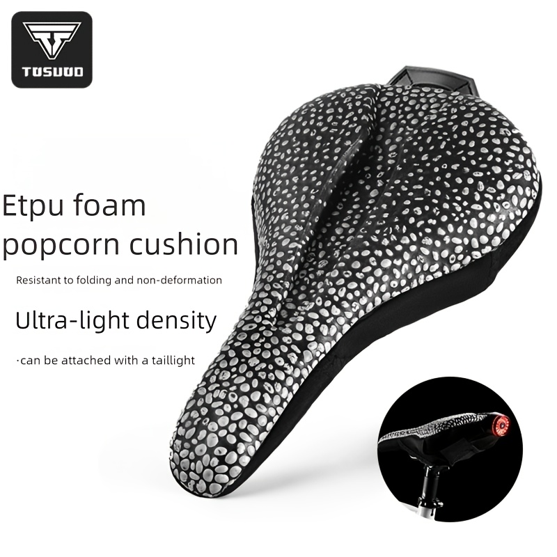 Housse De Selle Vélo Confort – Gel Et Mousse à Mémoire De Forme – Noire – Universelle