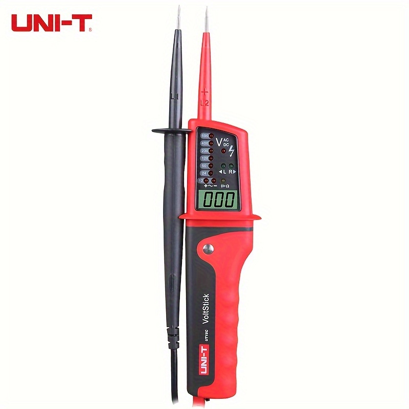 Image of Uni-t Voltage Tester Pen Type Three-phase Continuity Tester 12v-690v Ac Voltage Detector Lcd Display Without 1.5v Aaa Battery Digital Voltage Meter Continuity Test And Single Probe Measurement