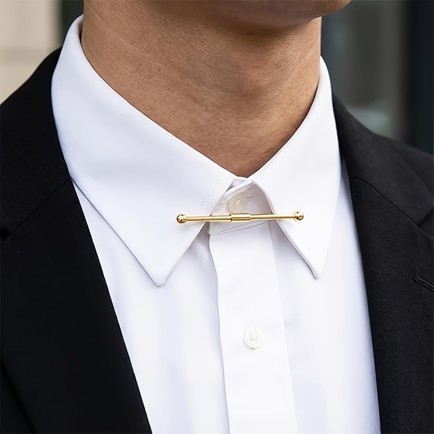 mens dress shirt clips 3pcs/set Men Tie Clips Shirt Collar Clips Necktie Golden Silver Black Clips