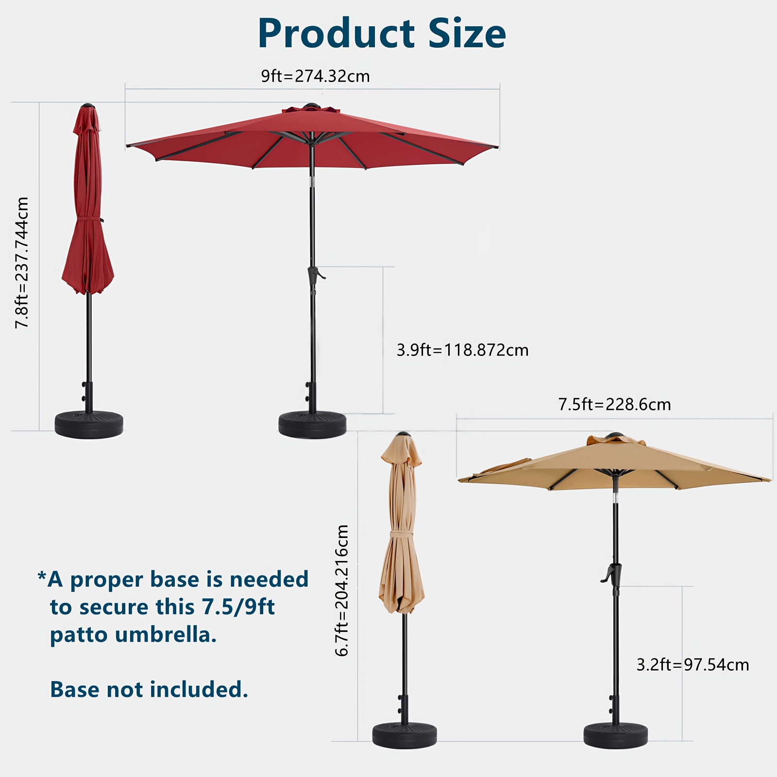 11 ft offset patio umbrella with solar led lights SKU: OB-OTU011