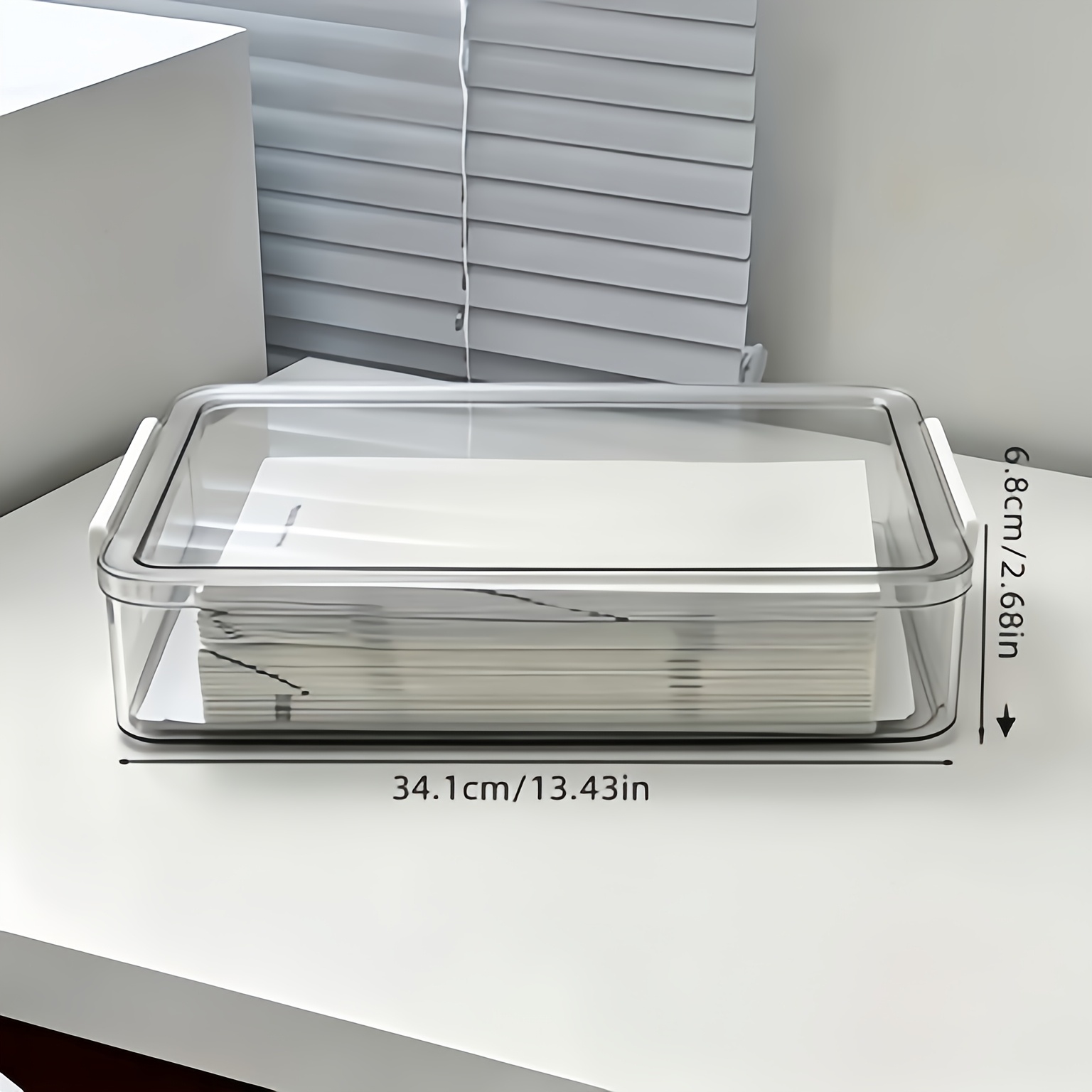 TEMU File Storage Box, Pencil Case, Organizer For Documents, Diplomas, And Certificates, Desktop File Storage Box, A4 File Organizer With Lid -