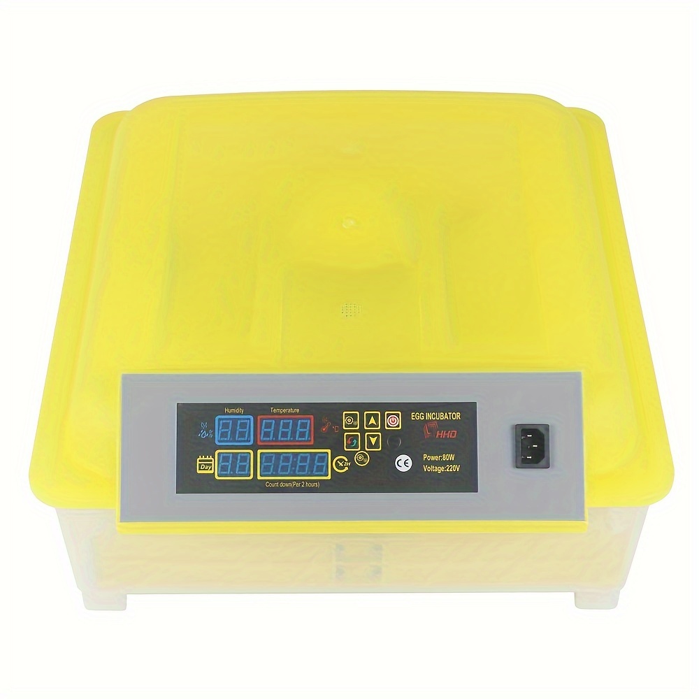 

48-egg Practical Fully Automatic Poultry Incubator (us Standard) Yellow & Transparent