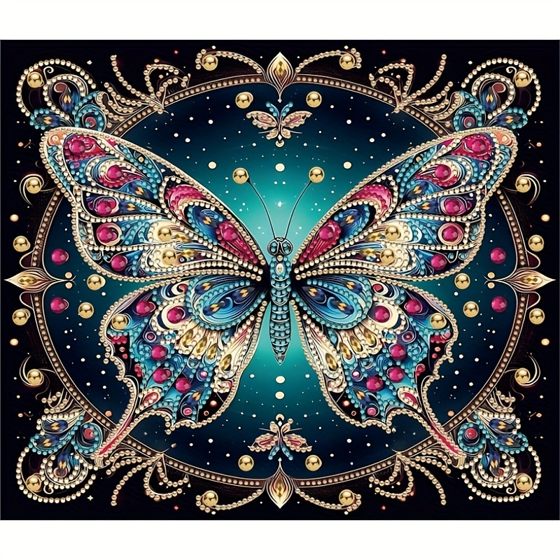 

Butterfly Diamond Art Kit - 5d Diy Special Shaped Crystal Drill, Acrylic Craft Set For Home Decor & Unique Gifts Diamond Painting Kits Butterfly Butterfly Diamond Painting Kits