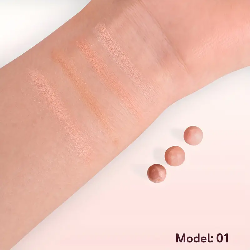 1st waterbestendig roller blush poeder, matte afwerking, verhelderend effect, geschikt voor alle huidtinten, 35-38 kralen per details 4